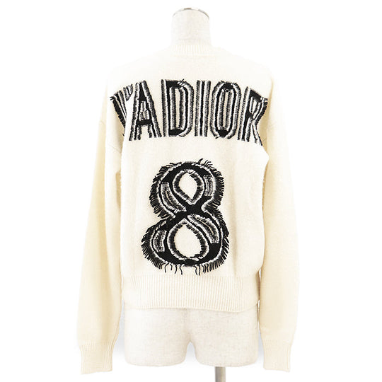 Christian Dior knit Cashmere 100% Ivory Women 36 Used Authentic