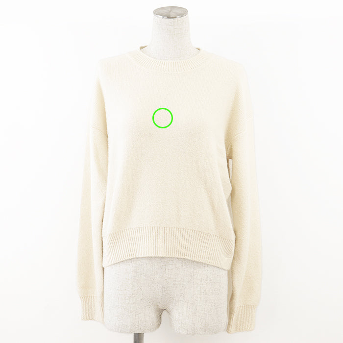 Christian Dior knit Cashmere 100% Ivory Women 36 Used Authentic