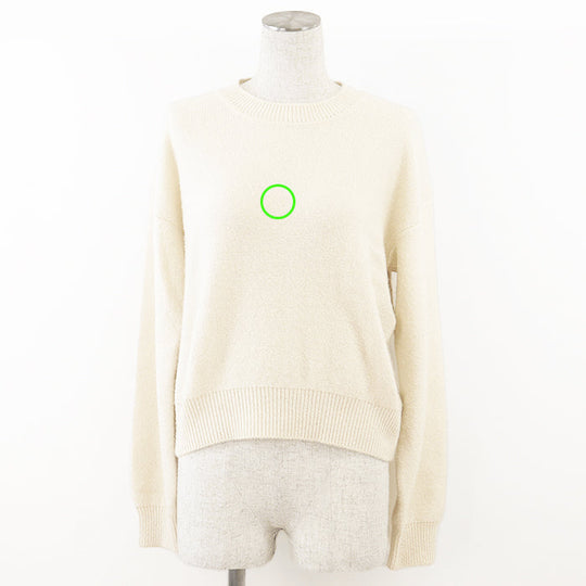 Christian Dior knit Cashmere 100% Ivory Women 36 Used Authentic