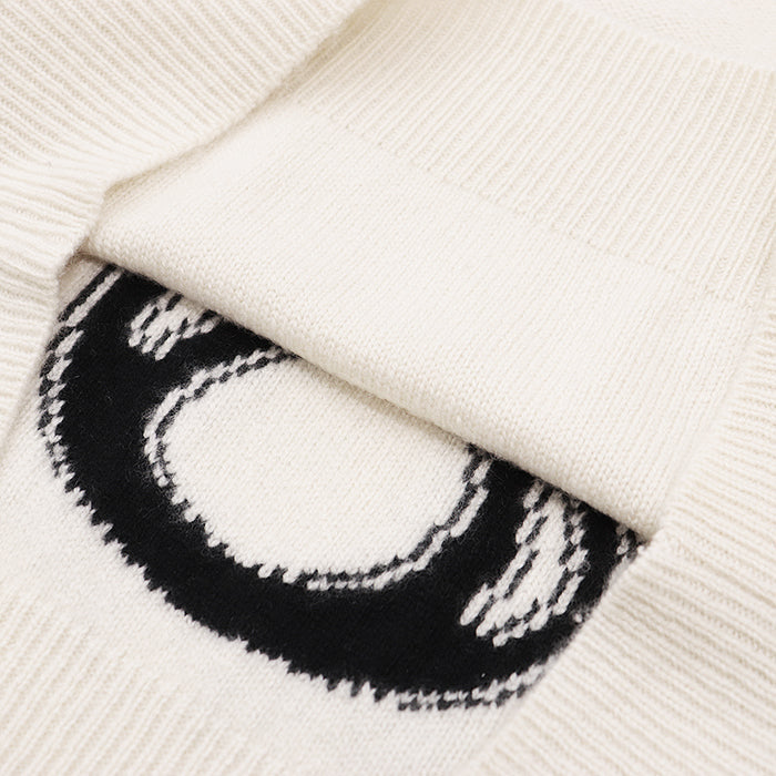 Christian Dior knit Cashmere 100% Ivory Women 36 Used Authentic