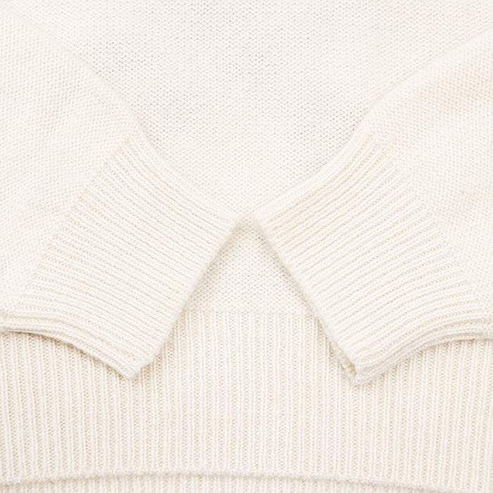 Christian Dior knit Cashmere 100% Ivory Women 36 Used Authentic