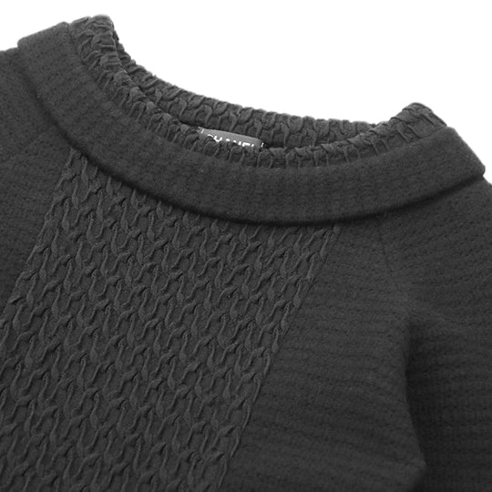 CHANEL one piece 68% wool, 16% angora black P50101 Women 38 Used Authentic