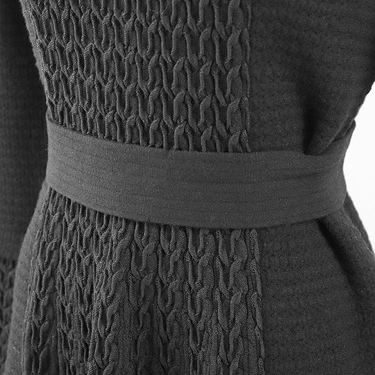 CHANEL one piece 68% wool, 16% angora black P50101 Women 38 Used Authentic