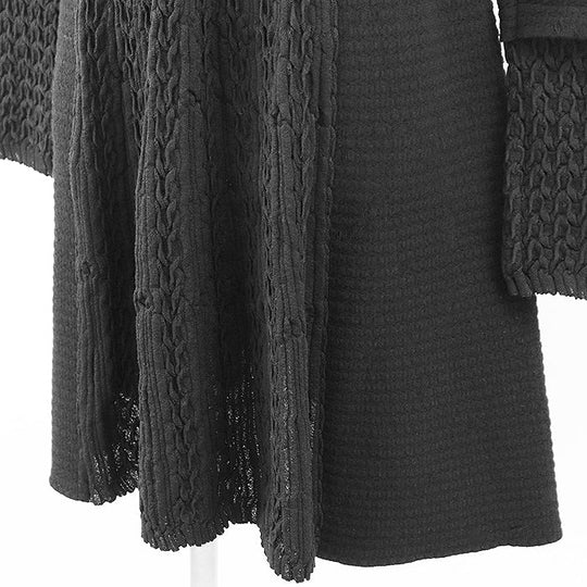 CHANEL one piece 68% wool, 16% angora black P50101 Women 38 Used Authentic