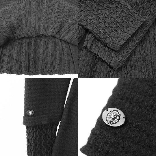 CHANEL one piece 68% wool, 16% angora black P50101 Women 38 Used Authentic