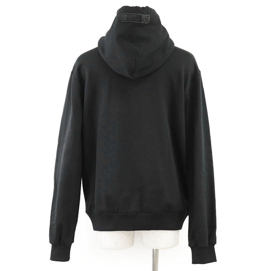 DOLCE&GABBANA Hoodie 100% cotton, embroidered part: 80% cotton, 10% viscose, 5% polyester, 5% polyurethane [Rib] 95% cotton, 5% elastane black G9PZ9Z/G7WXY mens 54 Used Authentic