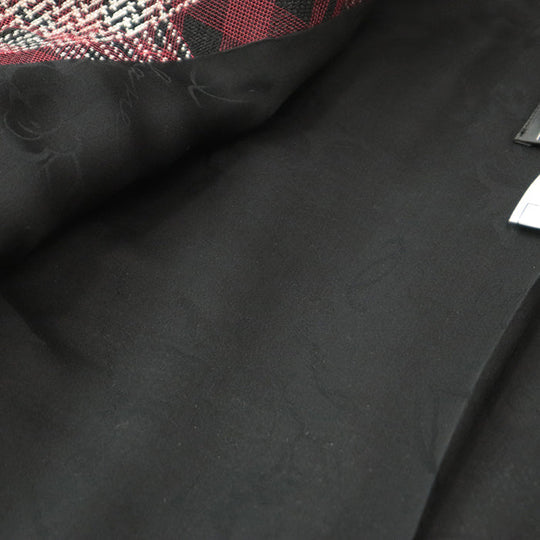 CHANEL Other outerwear [Outer material] 52% viscose, 48% nylon [Lining] 100% silk, 82% silk Burgundy Black Women 36 Used Authentic
