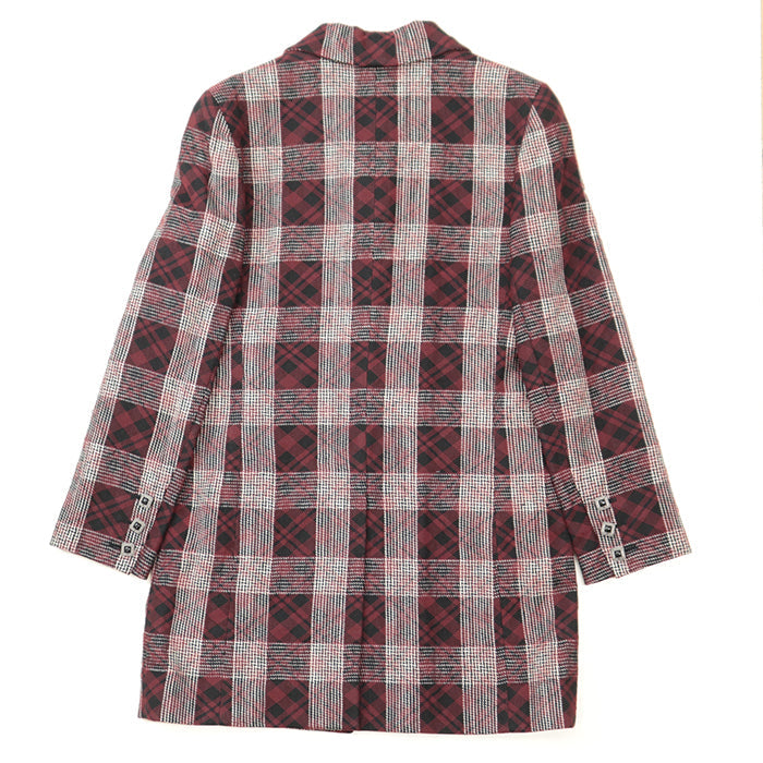 CHANEL Other outerwear [Outer material] 52% viscose, 48% nylon [Lining] 100% silk, 82% silk Burgundy Black Women 36 Used Authentic