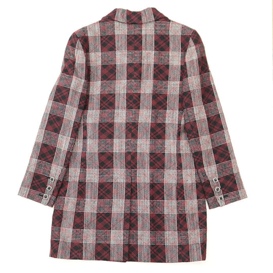 CHANEL Other outerwear [Outer material] 52% viscose, 48% nylon [Lining] 100% silk, 82% silk Burgundy Black Women 36 Used Authentic