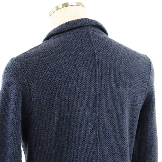 LARDINI tailored jacket alpaca Navy S