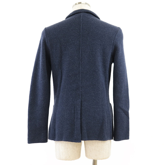 LARDINI tailored jacket alpaca Navy S