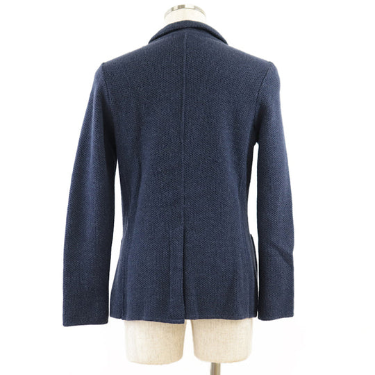 LARDINI tailored jacket alpaca Navy S