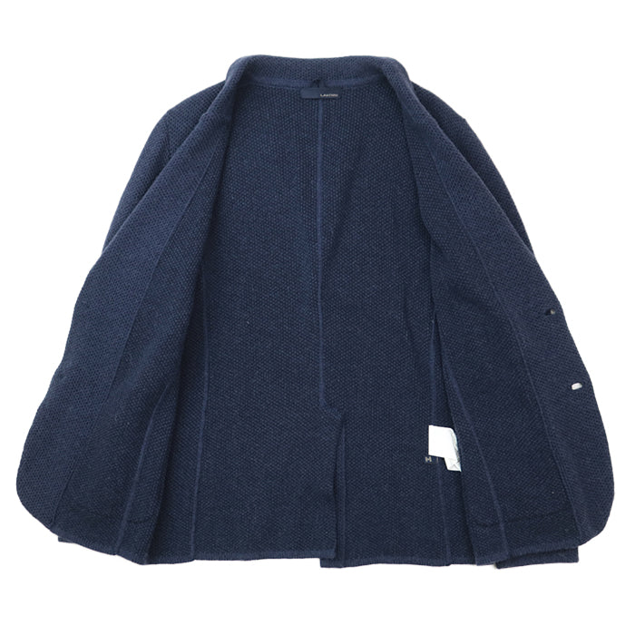 LARDINI tailored jacket alpaca Navy S