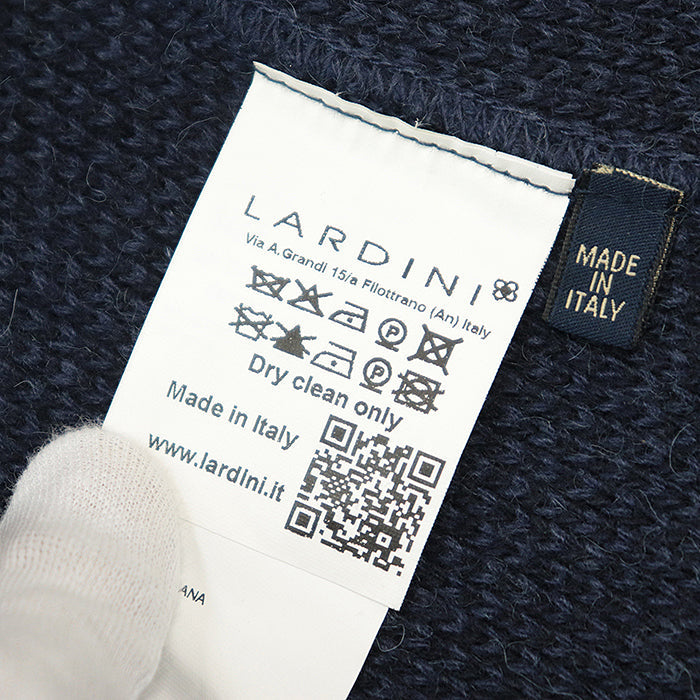 LARDINI tailored jacket alpaca Navy S