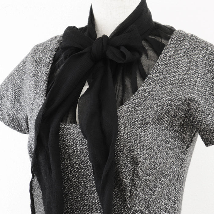 GUCCI one piece [Outer fabric] 77% wool, 20% angora [Lining] 96% silk, 4% polyurethane [Other fabric] Silk% Gray black 319288 ZAQ13 Women 38 Used Authentic