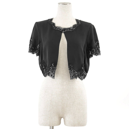 CHANEL tops 100% silk black 08C P32260 Women 38 Used Authentic