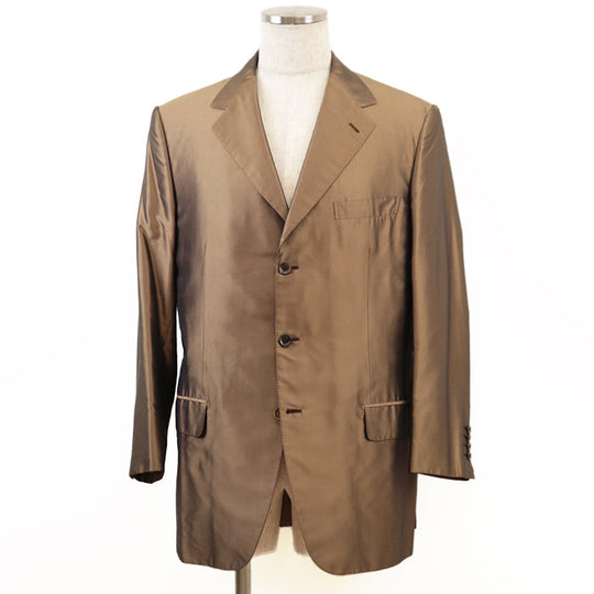 Brioni Other outerwear [Outer material] 100% silk [Lining] 100% cupra Brown mens 50 R Used Authentic