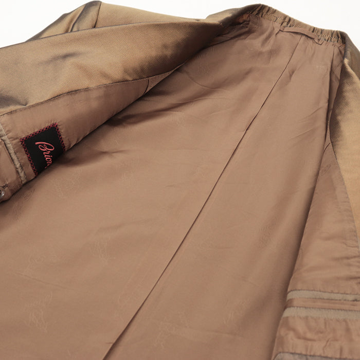Brioni Other outerwear [Outer material] 100% silk [Lining] 100% cupra Brown mens 50 R Used Authentic