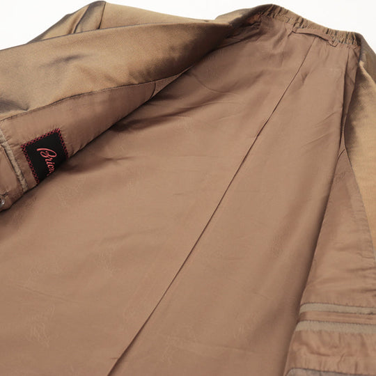 Brioni Other outerwear [Outer material] 100% silk [Lining] 100% cupra Brown mens 50 R Used Authentic