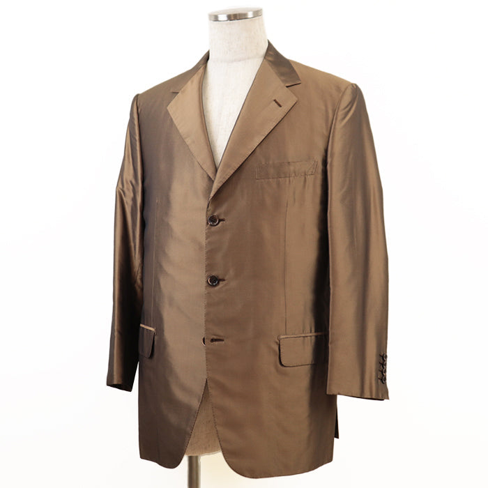 Brioni Other outerwear [Outer material] 100% silk [Lining] 100% cupra Brown mens 50 R Used Authentic