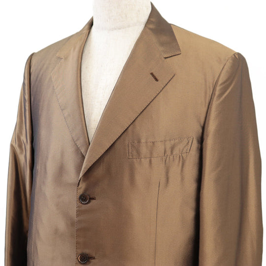 Brioni Other outerwear [Outer material] 100% silk [Lining] 100% cupra Brown mens 50 R Used Authentic
