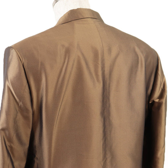 Brioni Other outerwear [Outer material] 100% silk [Lining] 100% cupra Brown mens 50 R Used Authentic