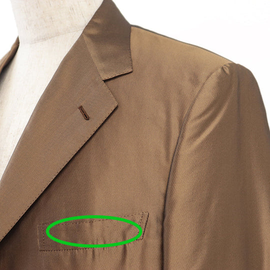 Brioni Other outerwear [Outer material] 100% silk [Lining] 100% cupra Brown mens 50 R Used Authentic