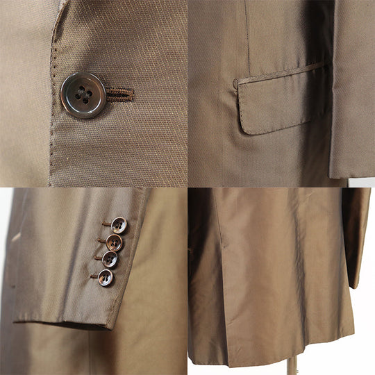 Brioni Other outerwear [Outer material] 100% silk [Lining] 100% cupra Brown mens 50 R Used Authentic
