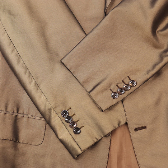 Brioni Other outerwear [Outer material] 100% silk [Lining] 100% cupra Brown mens 50 R Used Authentic