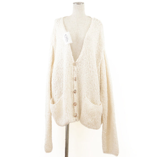 DOLCE&GABBANA cardigan [Outer material] 100% cotton Ivory mens M Used Authentic