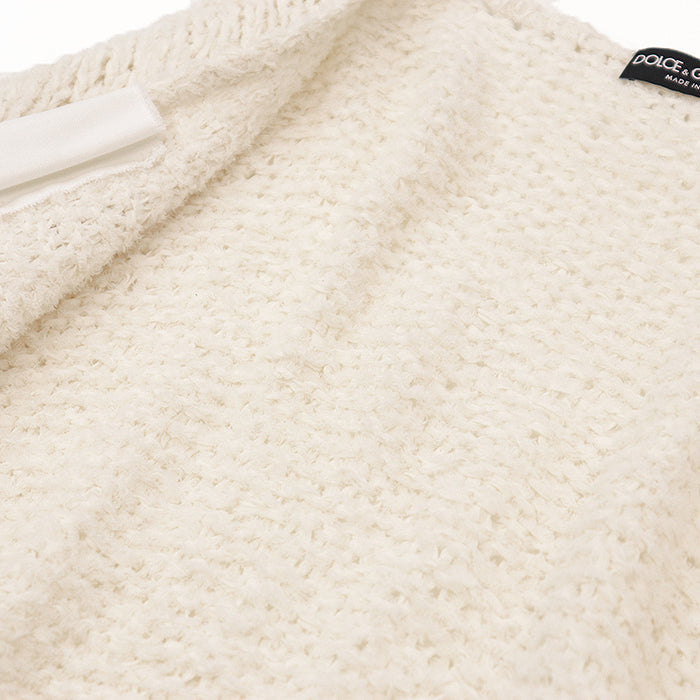 DOLCE&GABBANA cardigan [Outer material] 100% cotton Ivory mens M Used Authentic