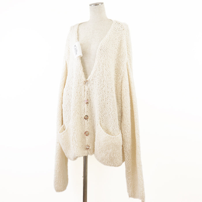 DOLCE&GABBANA cardigan [Outer material] 100% cotton Ivory mens M Used Authentic