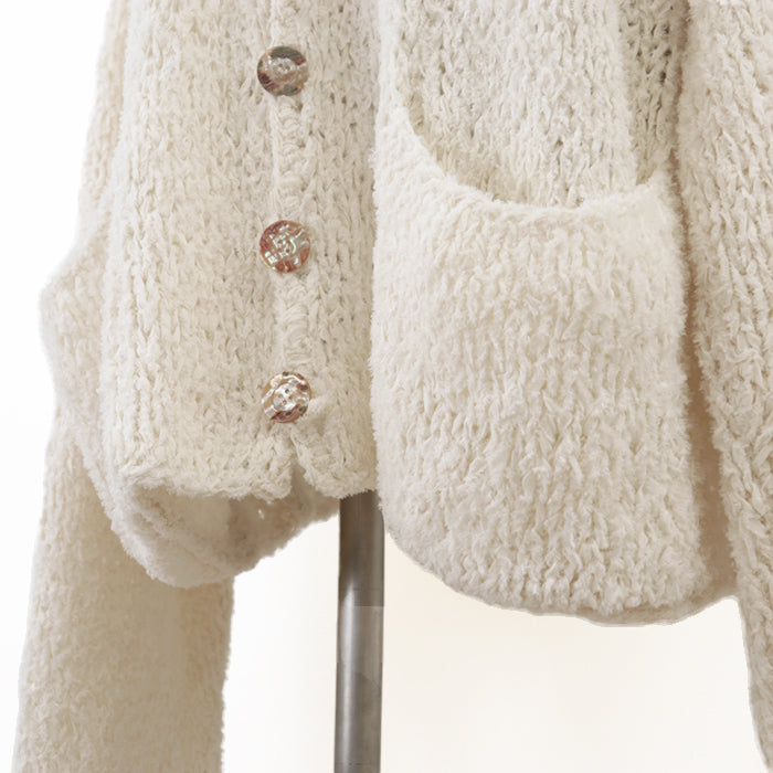 DOLCE&GABBANA cardigan [Outer material] 100% cotton Ivory mens M Used Authentic