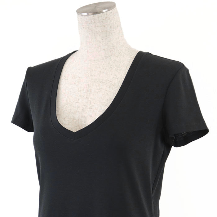 CHANEL Cut 100% cotton, hem (lace part): 87% cotton, 13% polyester [other fabric] 100% cotton black Women 36 Used Authentic