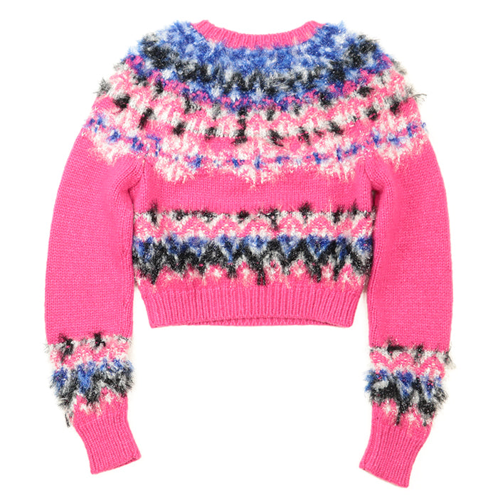CHANEL knit [Outer material] 47% cashmere, 40% polyamide Pink, Multicolor Women 36 Used Authentic