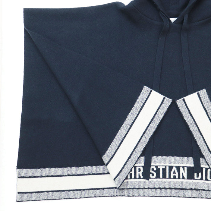 Christian Dior knit 98% cashmere, 1% polyurethane Dark navy 014C12AM042 Women S Used Authentic