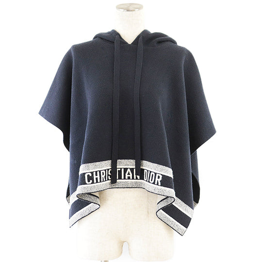 Christian Dior knit 98% cashmere, 1% polyurethane Dark navy 014C12AM042 Women S Used Authentic