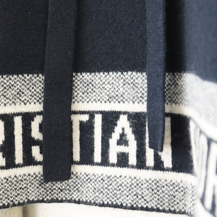 Christian Dior knit 98% cashmere, 1% polyurethane Dark navy 014C12AM042 Women S Used Authentic