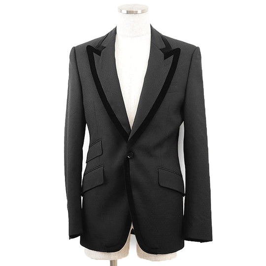 DOLCE&GABBANA Other outerwear [Outer material] 100% wool [Lining] 100% cupra black G2062T mens 46 Used Authentic