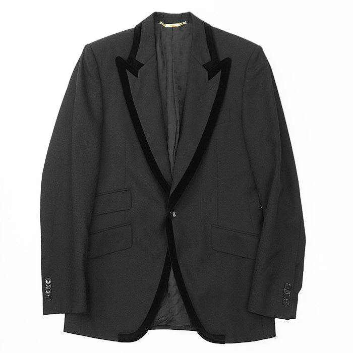 DOLCE&GABBANA Other outerwear [Outer material] 100% wool [Lining] 100% cupra black G2062T mens 46 Used Authentic