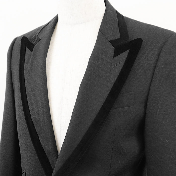 DOLCE&GABBANA Other outerwear [Outer material] 100% wool [Lining] 100% cupra black G2062T mens 46 Used Authentic