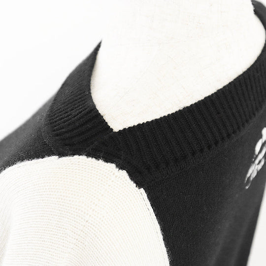 HERMES one piece 100% cashmere [Other fabric] 70% cotton, 30% polyester Black, White 2E2506D2 Women 38 Used Authentic