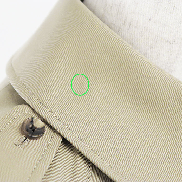 Aquascutum coat [Outer material] 100% cotton [Leather part] 100% cowhide Khaki beige 222 0551 301 mens 40 Used Authentic