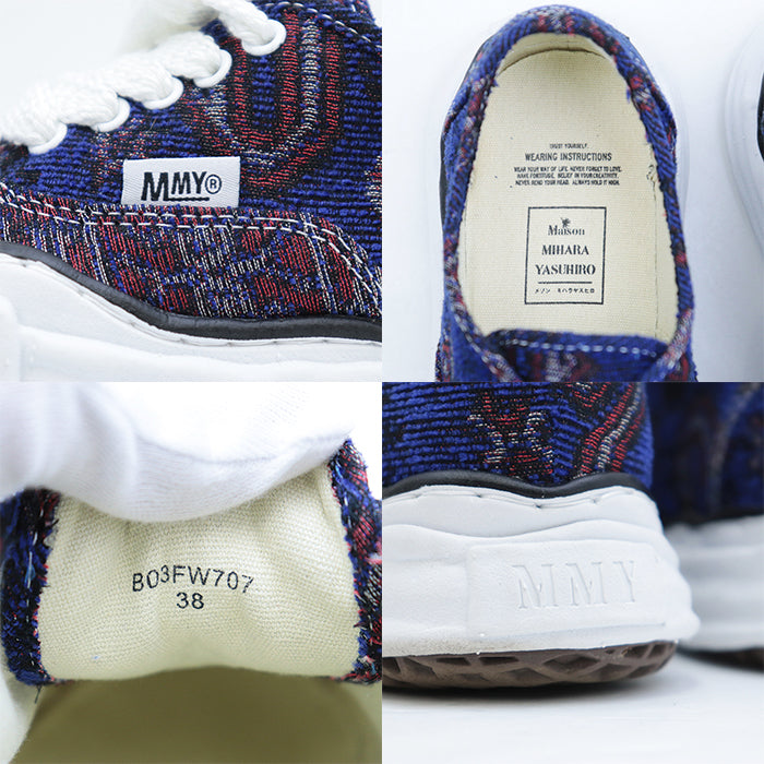 MIHARA YASUHIRO sneakers canvas blue B03FW707 Women 38 Used Authentic