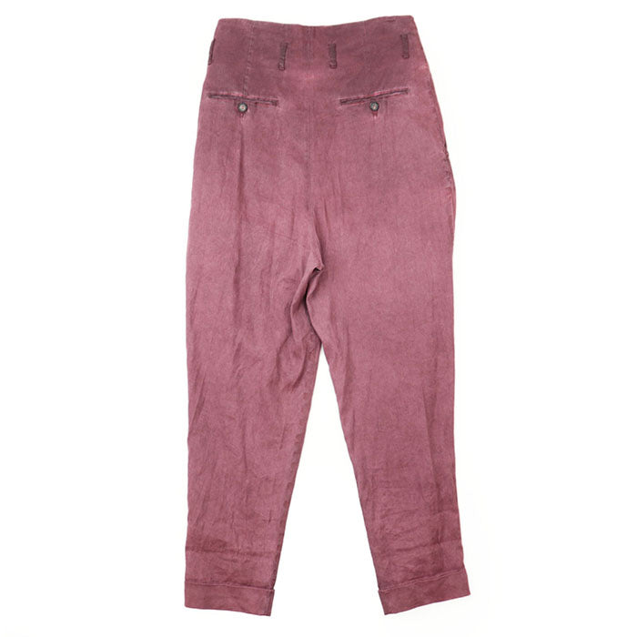 Vivienne Westwood Pants 65% linen, 34% cotton Rose mens 46 Used Authentic
