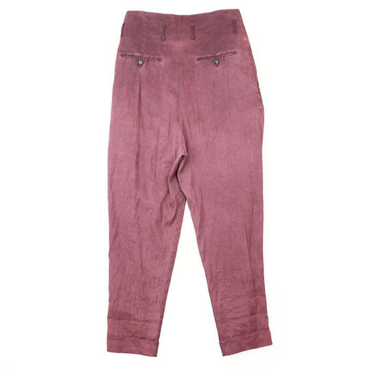 Vivienne Westwood Pants 65% linen, 34% cotton Rose mens 46 Used Authentic