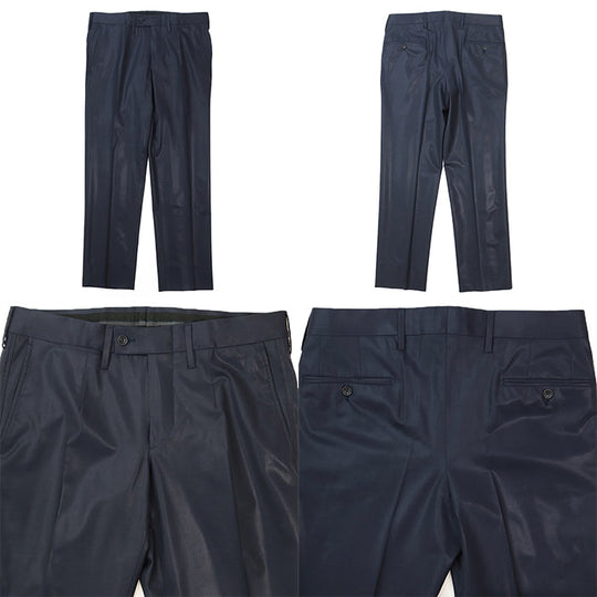 VERSACE suit [Outer material] 95% wool, 5% elastane [Lining] 100% rayon Navy mens 46R Used Authentic