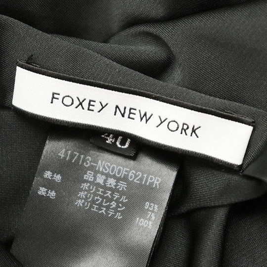 FOXEY one piece [Outer material] 93% polyester, 7% polyurethane [Lining] 100% polyester black Women 40 Used Authentic