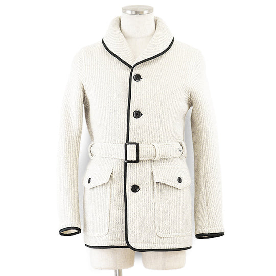GANGSTERVILLE Other outerwear 90% wool, 10% cotton Ivory, Black GSV-17-AW-11 mens M Used Authentic