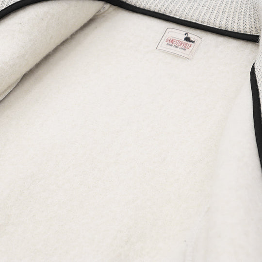 GANGSTERVILLE Other outerwear 90% wool, 10% cotton Ivory, Black GSV-17-AW-11 mens M Used Authentic